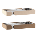 Componenti per ringhiera di sicurezza in legno Harvia Concept R Mini, in tiglio o noce. - 0