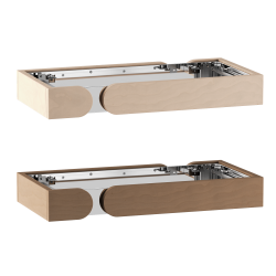 Componenti per ringhiera di sicurezza in legno Harvia Concept R Mini, in tiglio o noce. 
