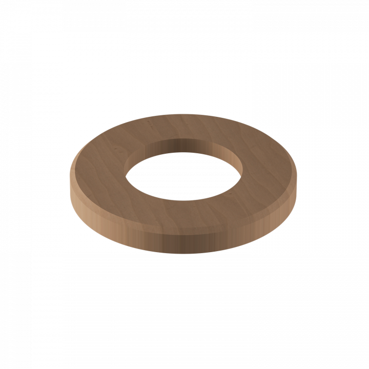 Copertura in legno di noce Harvia per il piedino del riscaldatore Concept R Mini.