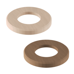 Copertura in legno di tiglio o noce Harvia per il piedino del riscaldatore Concept R Mini. 