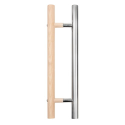 Maniglia per porta sauna Harvia, in legno e acciaio inox, 600 mm 