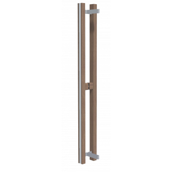 Maniglia per porta HARVIA, in legno di pioppo tremulo trattato termicamente.