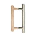 Maniglia per porta Harvia, legno/acciaio inossidabile - 0