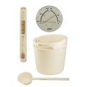 Set accessori sauna HARVIA Helmi, Ivory - 0
