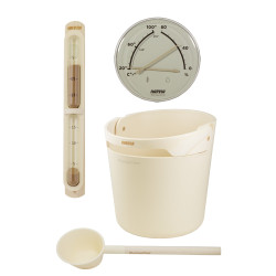 Set accessori sauna HARVIA Helmi, Ivory  Set accessori sauna HARVIA Helmi, Ivory
