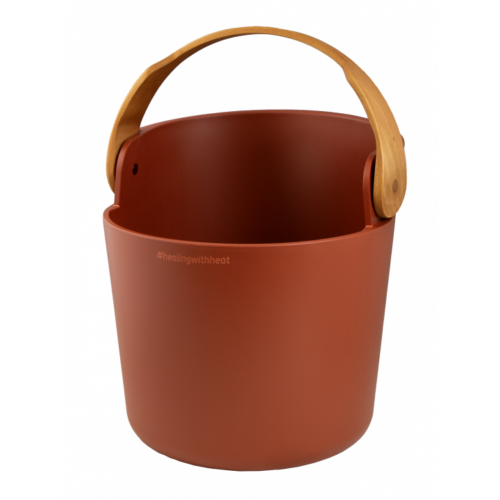 Set secchiello e mestolo per sauna HARVIA Helmi, Terracotta