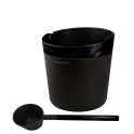 Set secchio e mestolo per sauna HARVIA Helmi, nero - 0
