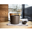 Set secchio e mestolo per sauna HARVIA Helmi, marrone scuro - 3
