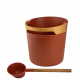 Set secchiello e mestolo per sauna HARVIA Helmi, Terracotta