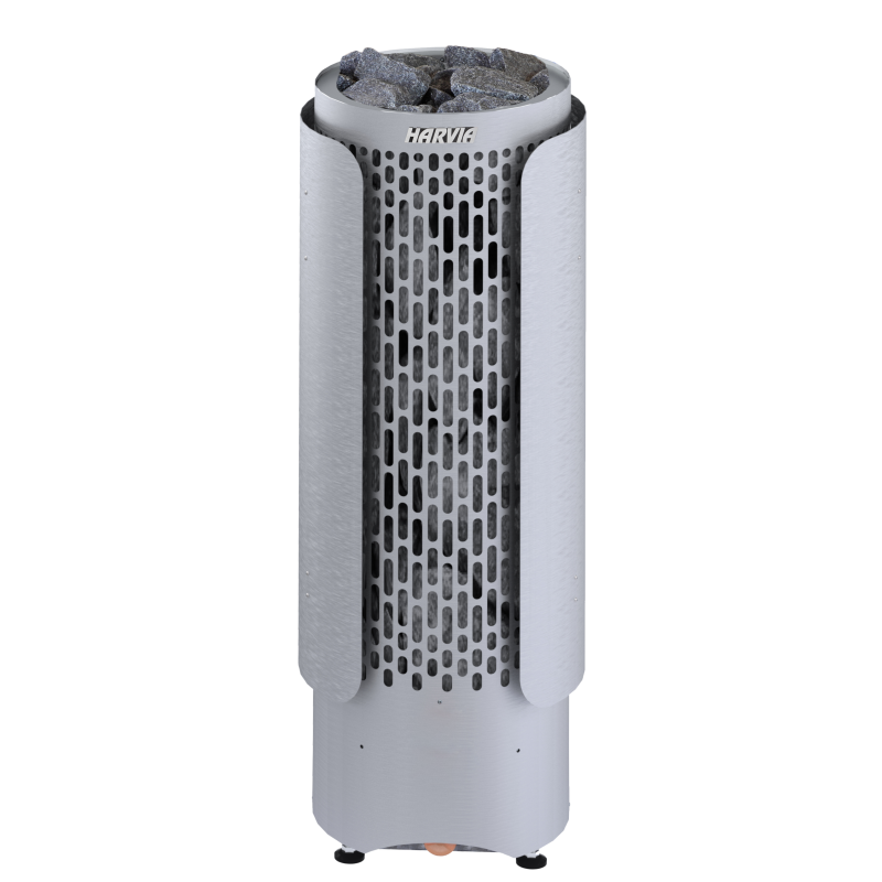 Guaina protettiva Harvia Cilindro Plus in acciaio spazzolato