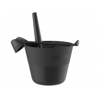 HARVIA Click - set secchio e mestolo, plastica opaca