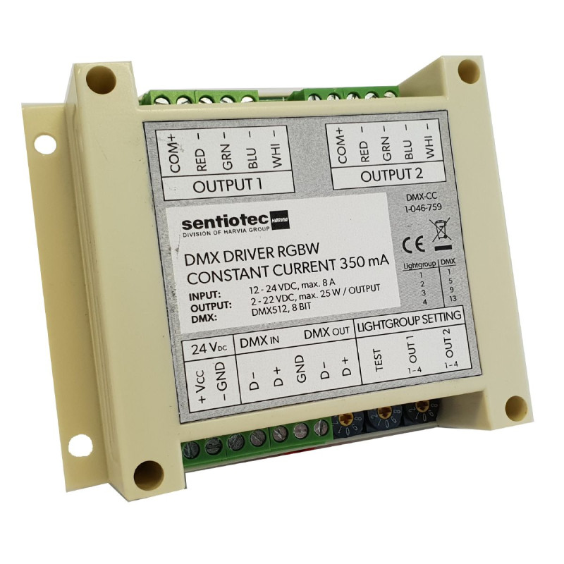 Driver LED Harvia DMX RGBW, 2 × 4 canali