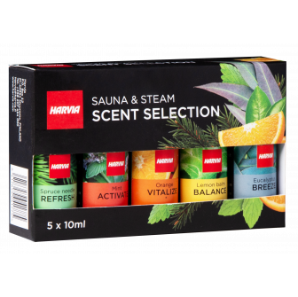 Set di profumatori per sauna HARVIA, 5 x 10 ml
