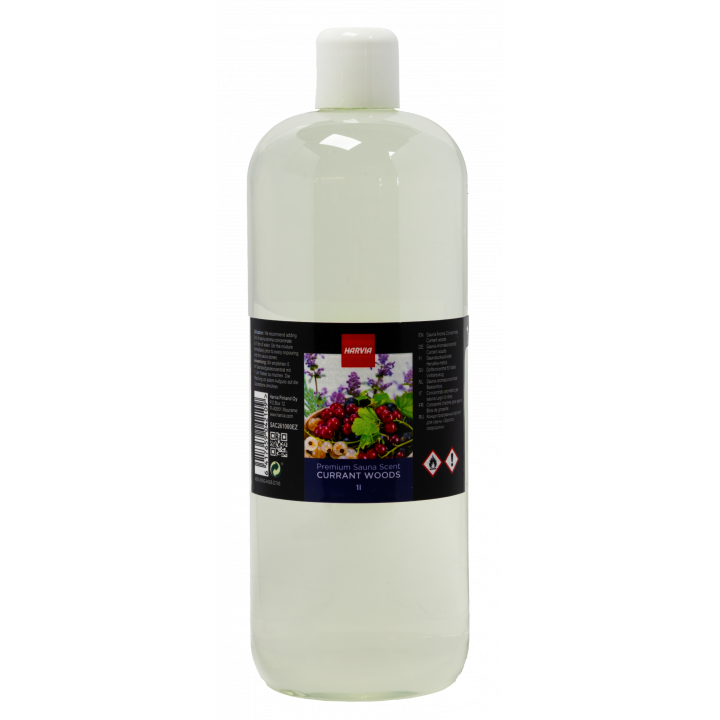 Concentrato di profumo per sauna HARVIA, profumo di eucalipto, ribes, lavanda e legno di cedro, 1 l