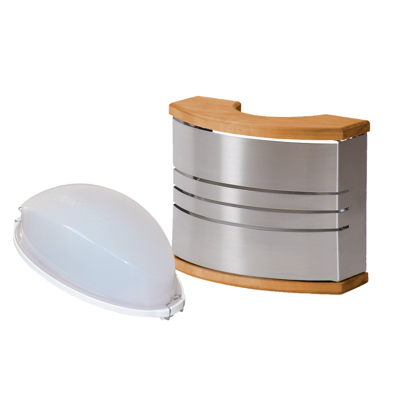 Lampada per sauna HARVIA - Acciaio