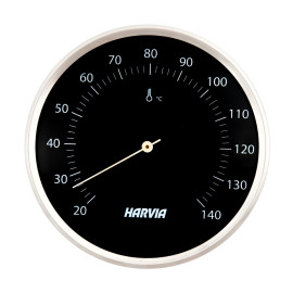 Termometro per sauna HARVIA, rotondo, nero, diametro 160 mm, SAC90200 