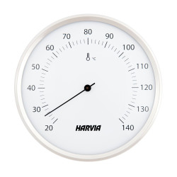 Termometro per sauna HARVIA, rotondo, bianco, diametro 160 mm, SAC90201 