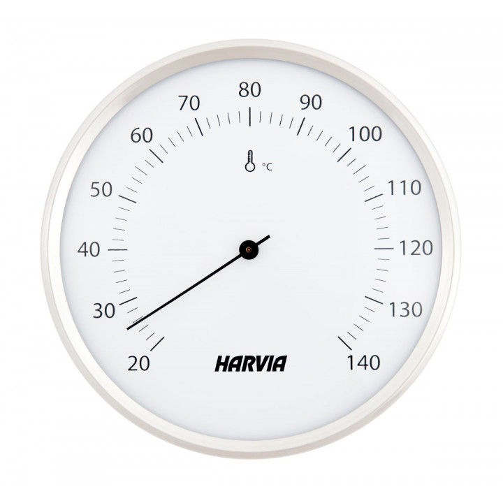 Termometro per sauna HARVIA, rotondo, bianco, diametro 160 mm, SAC90201