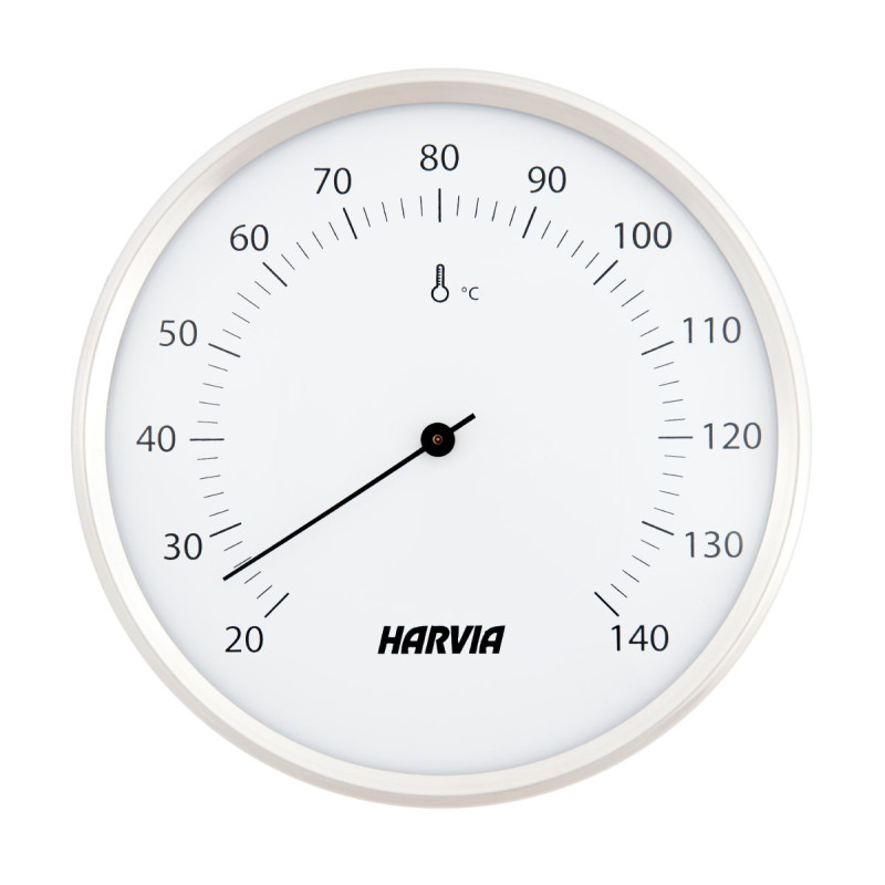 Termometro per sauna HARVIA, rotondo, bianco, diametro 160 mm, SAC90201