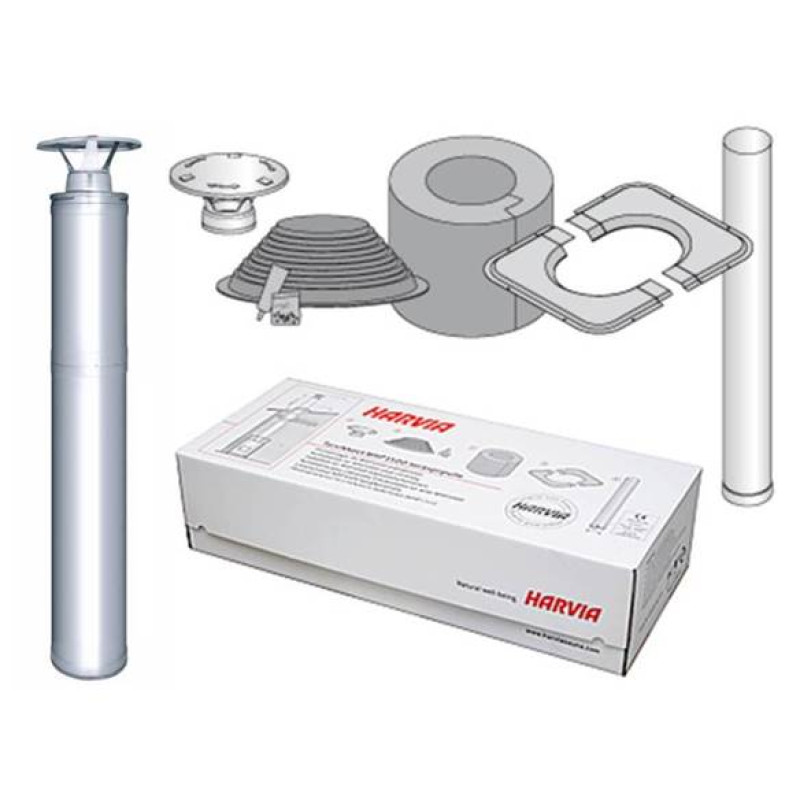 Kit camino isolato in acciaio - HARVIA