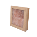 Luce di sale dell'Himalaya senza illuminazione, legno di abachi - 1