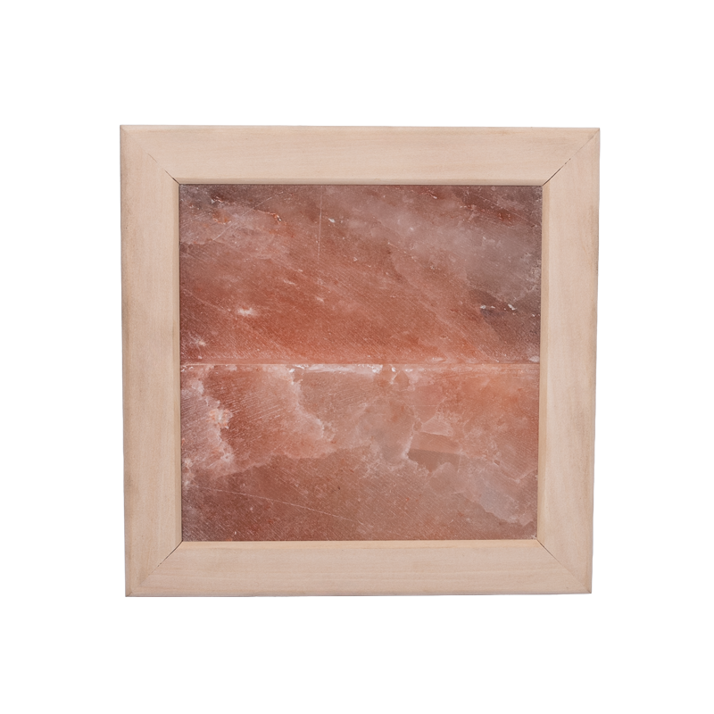 Luce di sale dell'Himalaya senza illuminazione, legno di tiglio