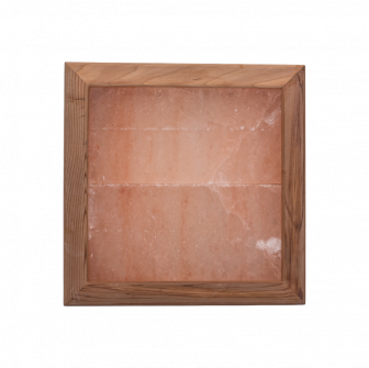 Luce di sale himalayano senza fulmini, legno di cedro