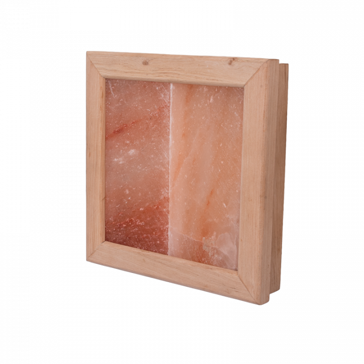 Luce di sale himalayano senza fulmini, legno di ontano nero