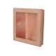 Luce di sale himalayano senza fulmini, legno di ontano nero