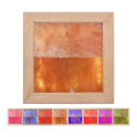 Luce di sale dell'Himalaya LED RGB, legno di abachi - 0