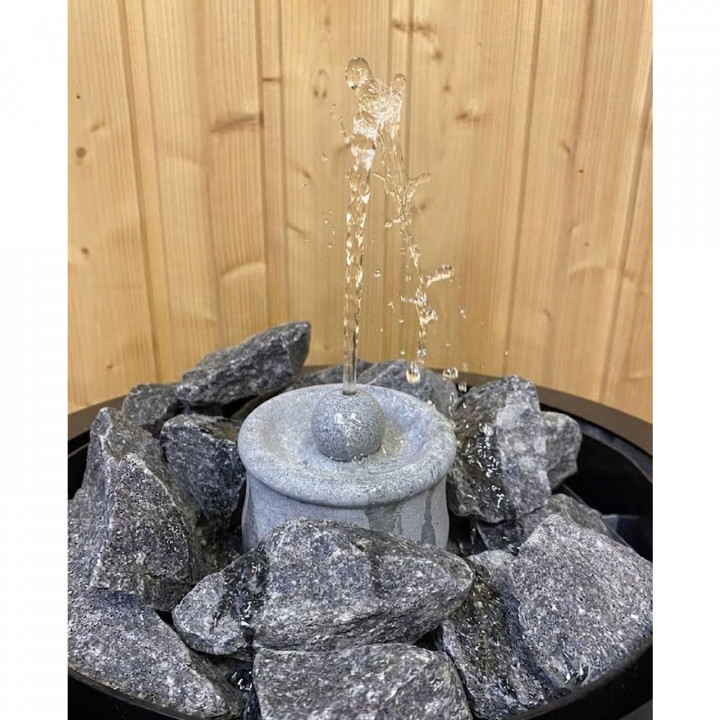 Fontana per sauna in pietra ollare Hukka Kaste