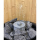 Fontana per sauna in pietra ollare Hukka Kaste