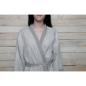 Vestaglia di lino fatta a mano - kimono - 4