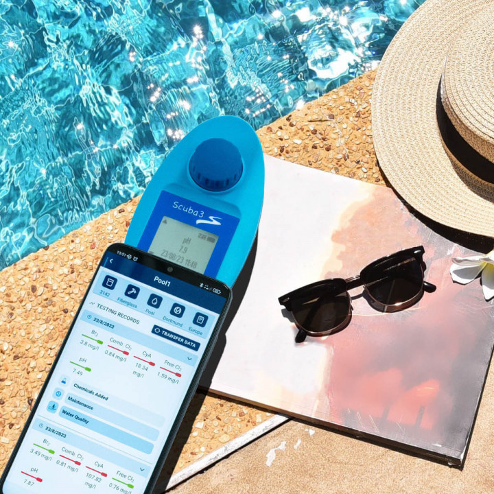 Tester elettronico intelligente per piscine Scuba3s