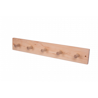 Appendiabiti in legno con 5 ganci
