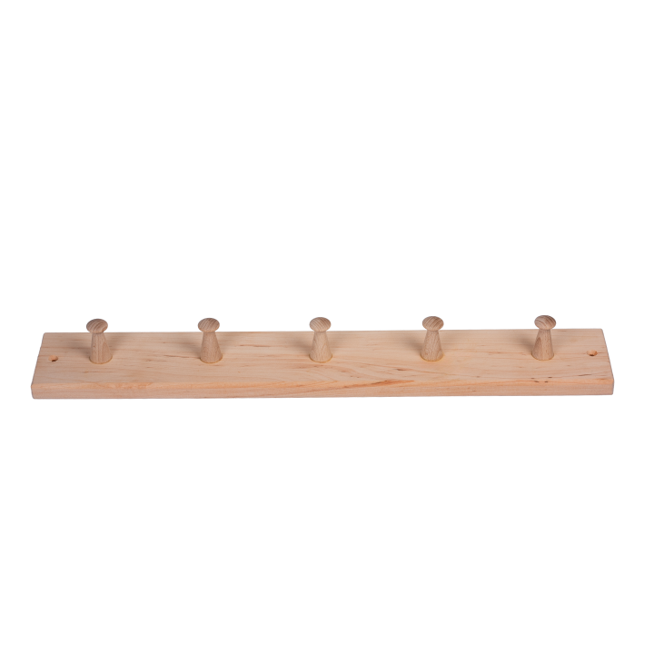 Appendiabiti in legno con 5 ganci