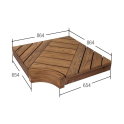 Modulo angolare per panche da sauna modulari, in pino - 5