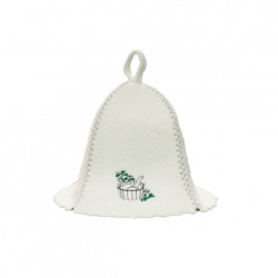 Cappello da sauna - un secchio con un mestolo 