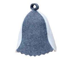 Cappello da sauna - bianco, grigio 