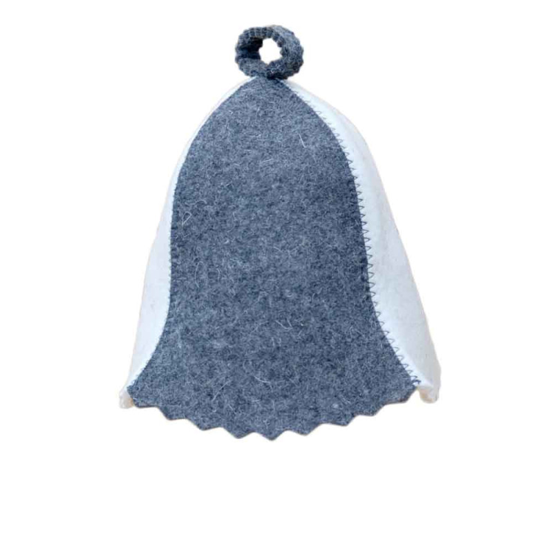 Cappello da sauna - bianco, grigio