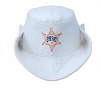 Cappello da sauna - Sceriffo, bianco