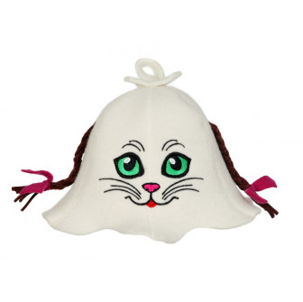 Cappello da sauna - Gatto con le treccine