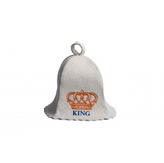 Cappello da sauna - KING, bianco