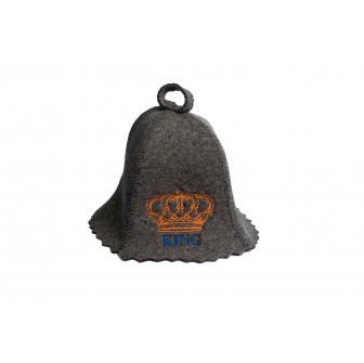 Cappello da sauna - KING, grigio