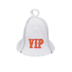 Cappello da sauna - VIP, bianco  Cappello da sauna - VIP, bianco