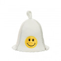 Cappello da sauna - sorriso, bianco - 0