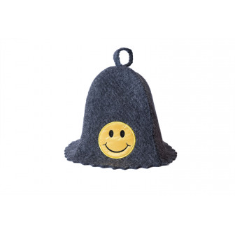 Cappello da sauna - sorriso, grigio