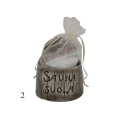 Contenitore per sale in ceramica per sauna - scuro 120 ml - 1