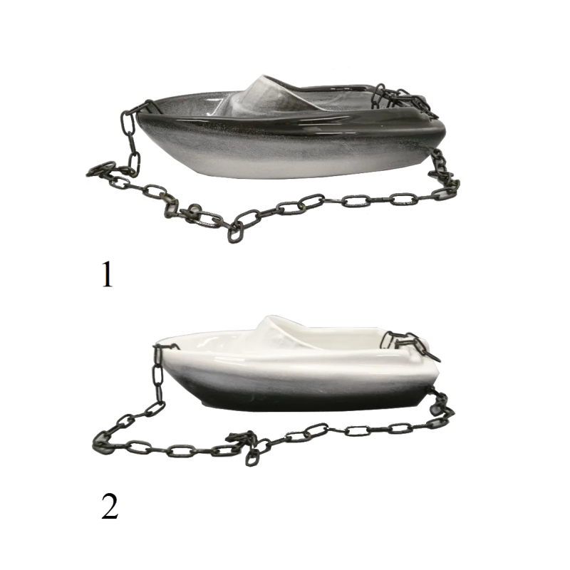 Contenitore in ceramica per profumi - barca