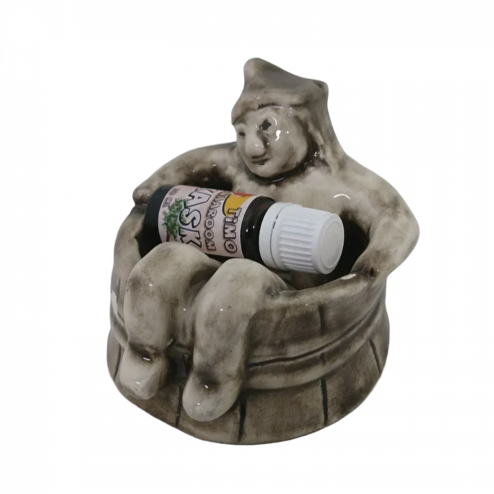 Contenitore in ceramica per fragranze - lo spirito della sauna con aroma